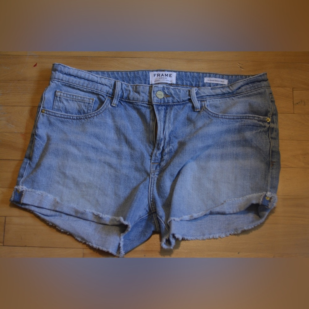 Frame Denim Le Grand Garçon Jean Short Size 30